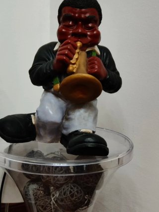 Figura Jazzista Trompetista Decorativa