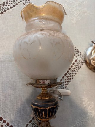 Coppia di lampade vintage in cristallo