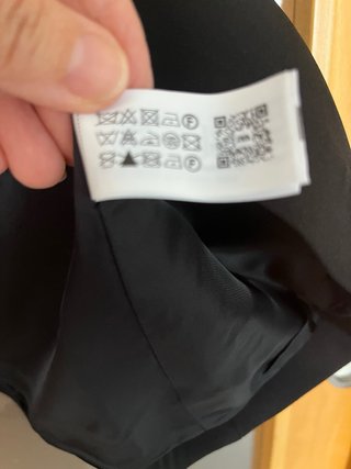 Top Zara manga abullonada negro  Talla/XS