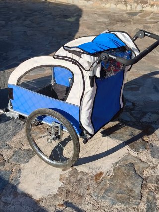 Remolque doble para niños bici/correr
