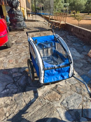 Remolque doble para niños bici/correr