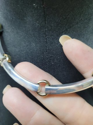 Collar Vintage Monet Plata y Oro