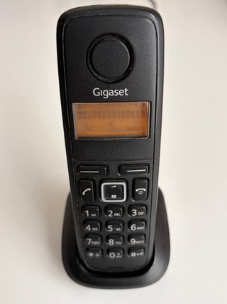 Teléfonos inalámbricos Gigaset negros