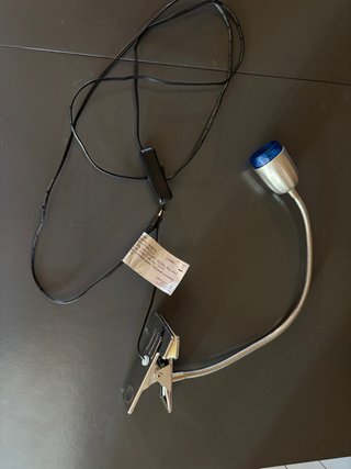 Lámpara LED Pinza Flexible Azul