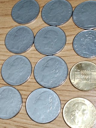 Lote 16 monedas Liras Italianas