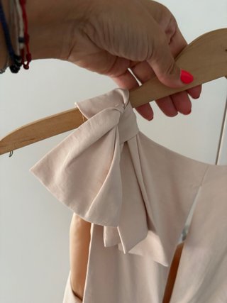 Vestido Mango Talla M Beige