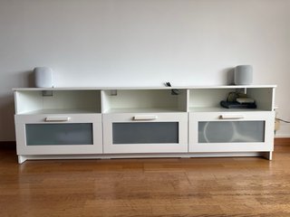 Mueble TV Ikea Brimnes Blanco 180x41x53 cm