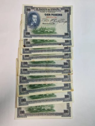 BILLETES 100 PESETAS 1925