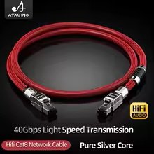 Cable Red CAT.8 HIFI Plata Pura 1.5m