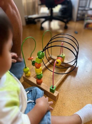 Jacootoys Juguete de Cuentas de Madera