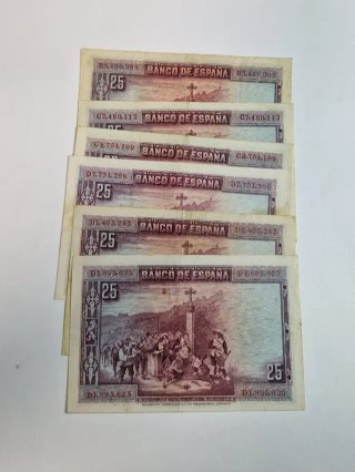 BILLETES 25 PESETAS 1928