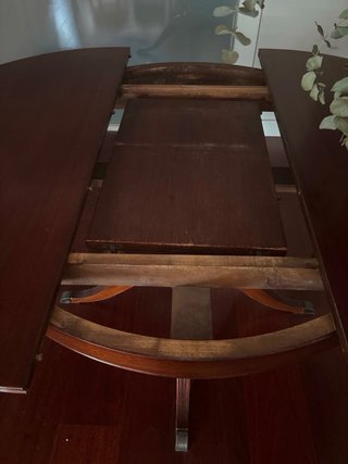 Mesa comedor de ukola, redonda extensible