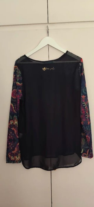 Blusa Desigual Tul Azul marino/ Estampado