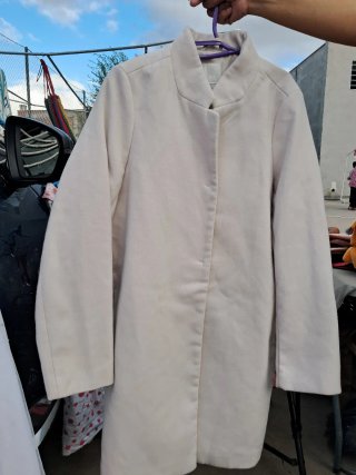 Abrigo mujer beige