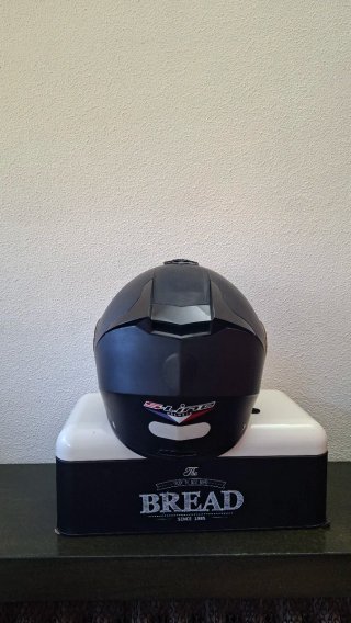 Casco modulare moto nero opaco XXL
