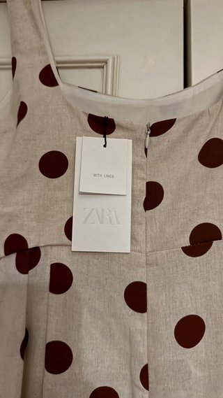 Vestido lunares Zara Talla L