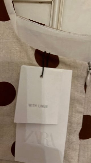 Vestido lunares Zara Talla L
