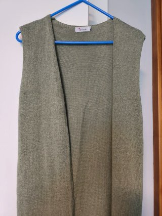 Chaleco largo punto mujer