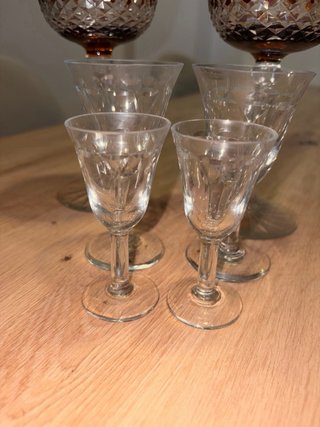 Lote 6 Copas Cristal Bohemia Vintage