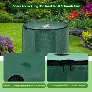 Depósito agua plegable 200L jardín