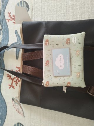 Mochila Carlalluna con estampado de zorros
