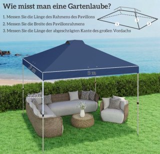 Funda de repuesto para pérgola 3x3