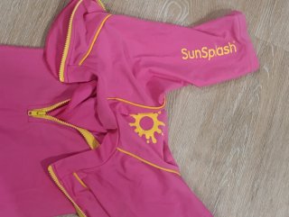 Fato Proteção Água Criança Rosa