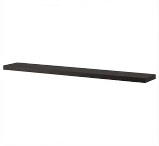 3 Estanterías baldas Ikea Lack Negra Marrón 190x26