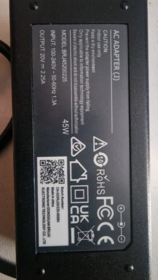 Cargador Lenovo ThinkPad ADLX45NCC3A 45W