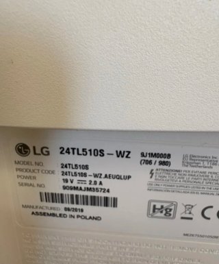 ‼️ Monitor LG 24TL510S-WZ Blanco‼️