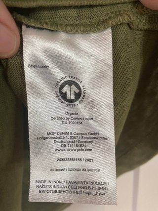 Camiseta Marc O'Polo Verde Oliva Talla S