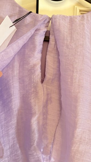 Vestido Zara volantes lila Talla M