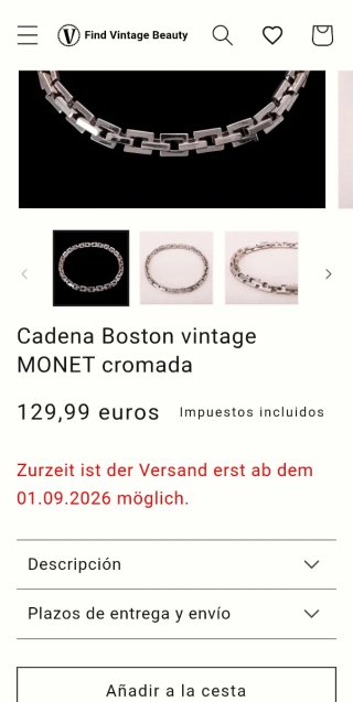 Collar Vintage Monet Plata