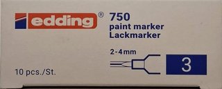 10 Pennarelli Edding 750 Blu