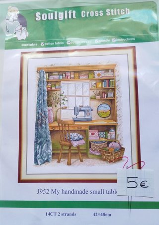 Kit punto de cruz My handmade small table