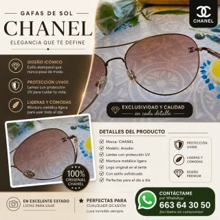 Gafas de Sol Chanel Aviador Marrón