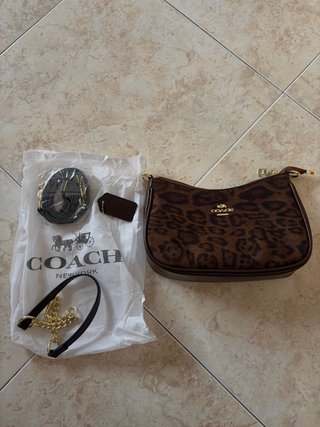 Bolso Coach estampado leopardo