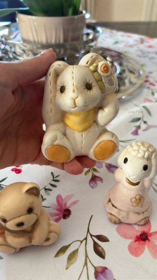 Thun Statuine coniglietto, orsetto e pecora