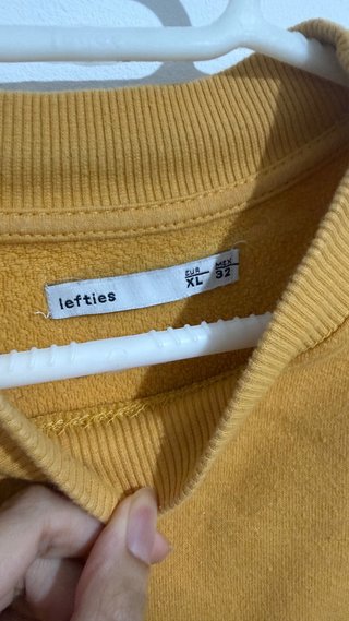 Sudadera Oversized Mostaza Lefties