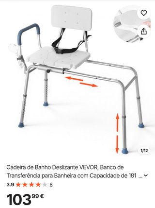 Cadeira de Banho VEVOR