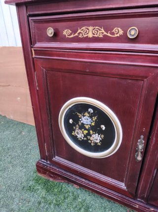 Mueble recibidor antiguo base mármol