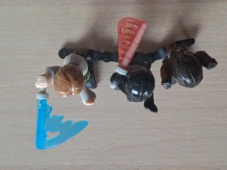 3 figuritas Star Wars