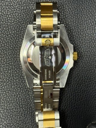 Reloj Rolex Dorado Plateado y Azul