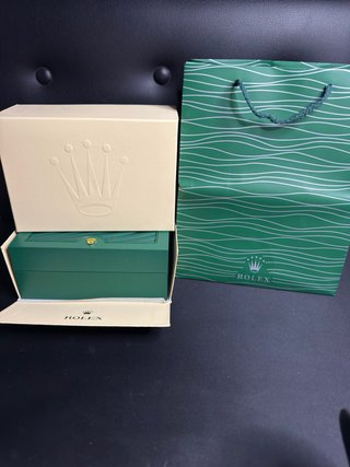 Reloj Rolex Dorado Plateado y Azul