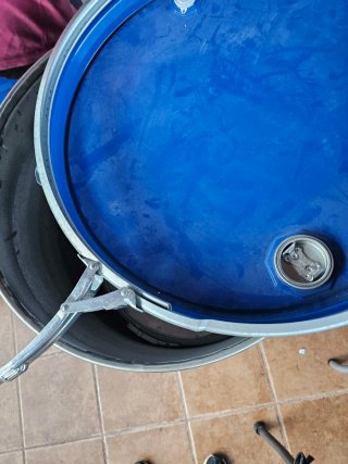 Bidón metálico 200L azul