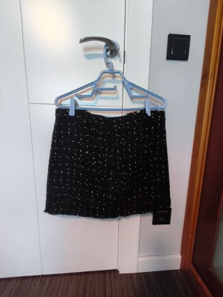 Minifalda efecto lana