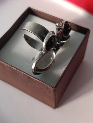 Anillo Plata 925 Moto Biker Ajustable