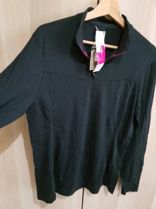 Maglia Donna MT 500 Lana Merino Nera