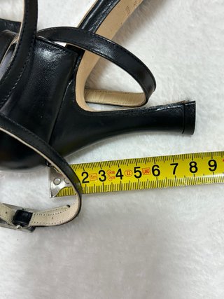 Zapatos de baile negros tacón piel talla 38 nuevos