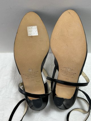 Zapatos de baile negros tacón piel talla 38 nuevos